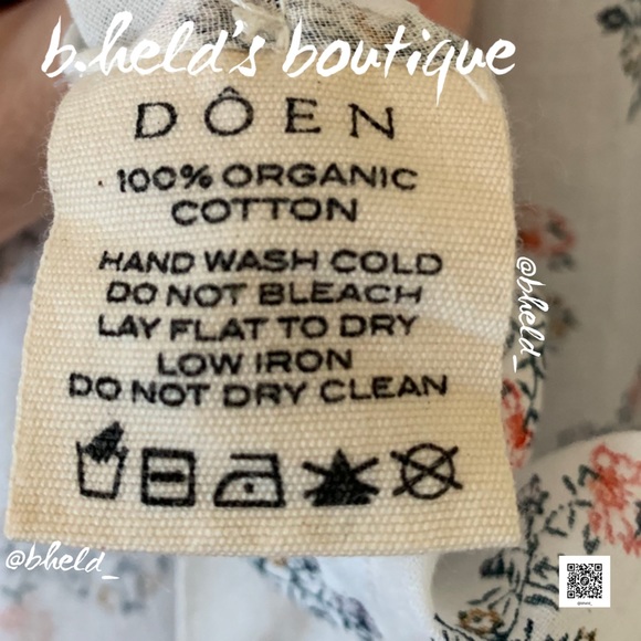 Dôen Jo Dress in Red Dahlia Block Print Organic Cotton Size XS Brand New NWT - Picture 6 of 17